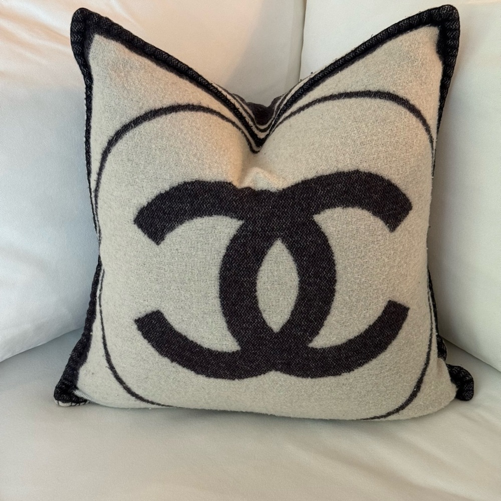 CHANEL CC Logo Decorative Pillow